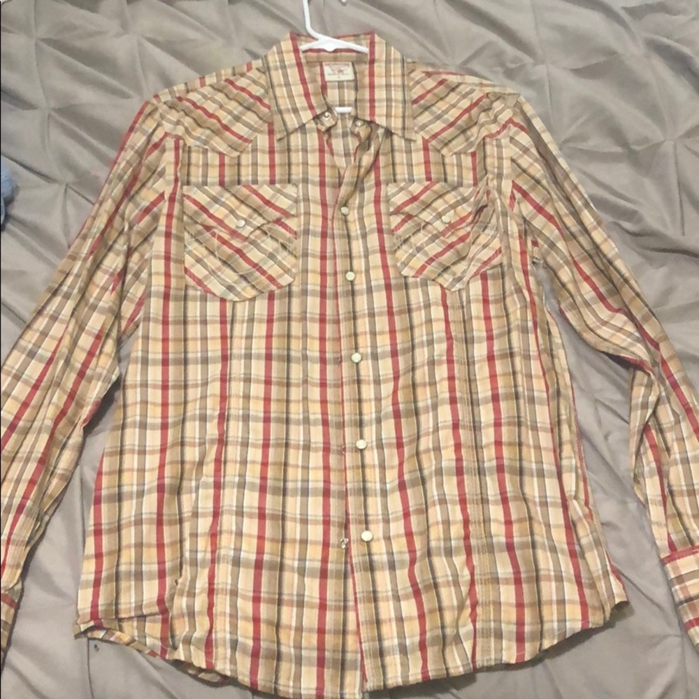 True religion button up shirt